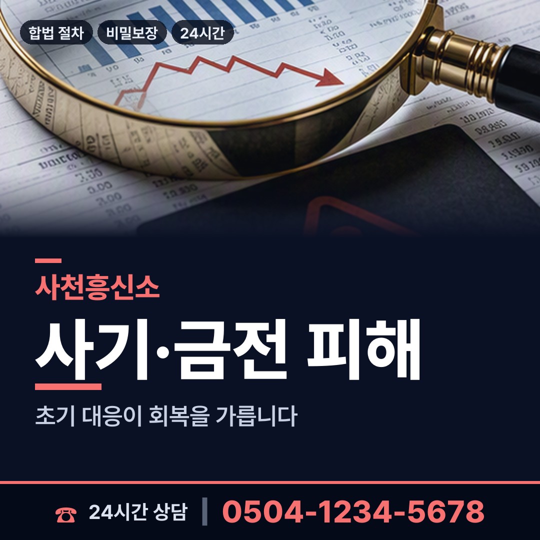 사천 축동면 탐정사무소 상담 안내